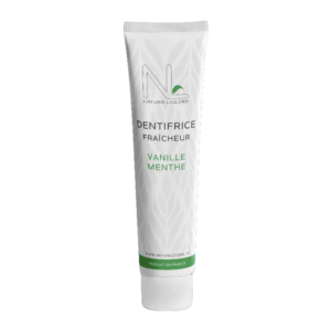 dentifrice fraîcheur Vanille Menthe 97,8% d'ingrédients d'origine naturelle.